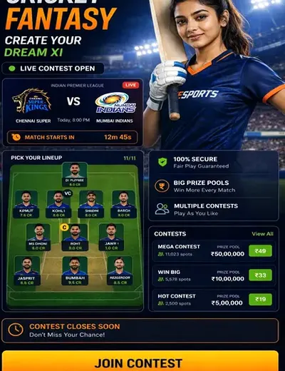 Wwwbet77 (bet 77) fantasy cricket & matchday visual 3